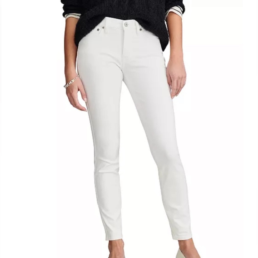 LUCKY BRAND WHITE Women's Ava Mid-Rise Skinny Jeans 29/26